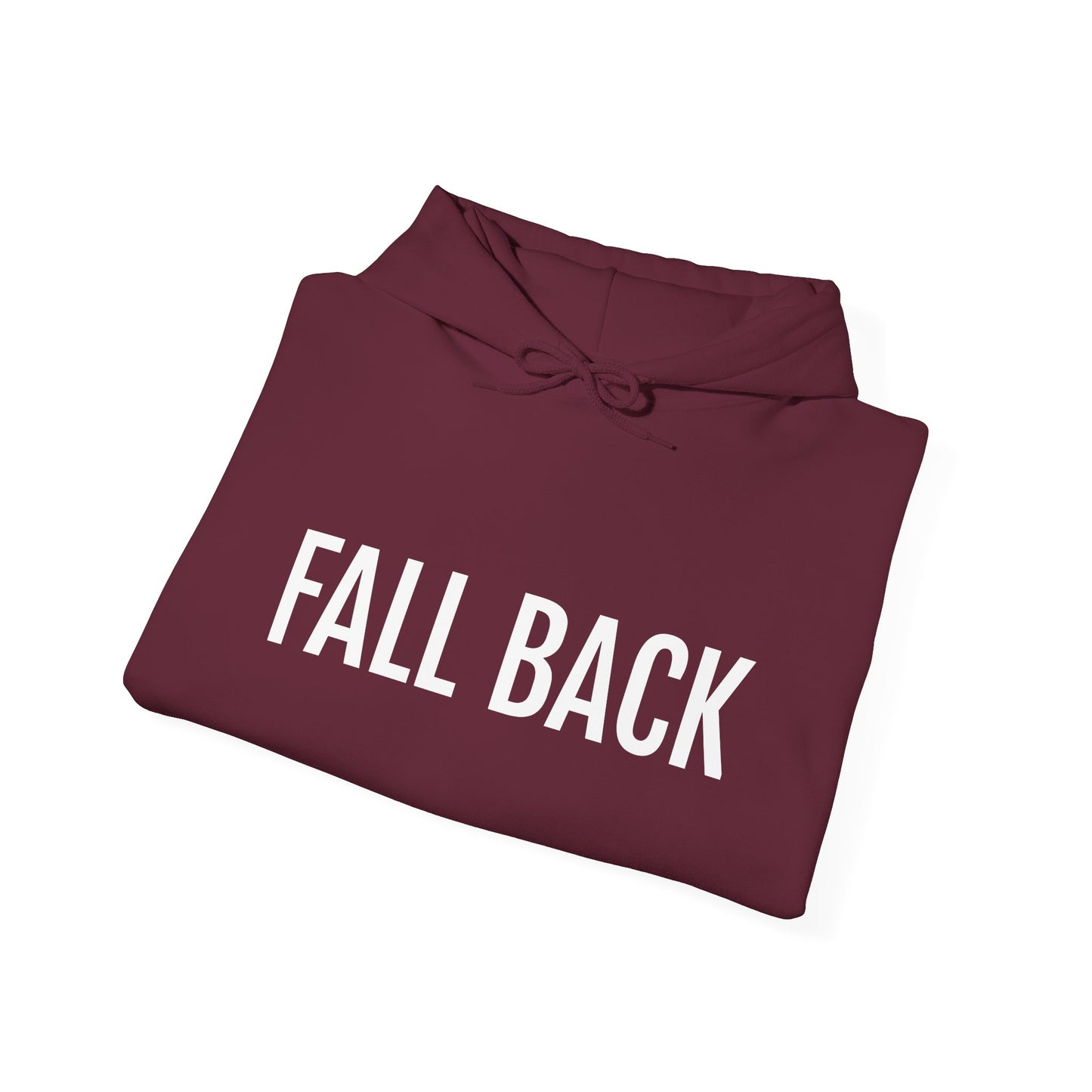 FALL BACK Hoodie (Maroon/White)