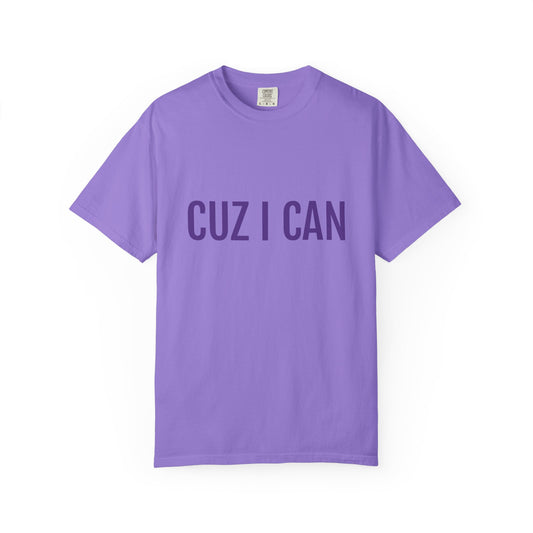 “CUZ I CAN” Tee – Planet Jasper Purple