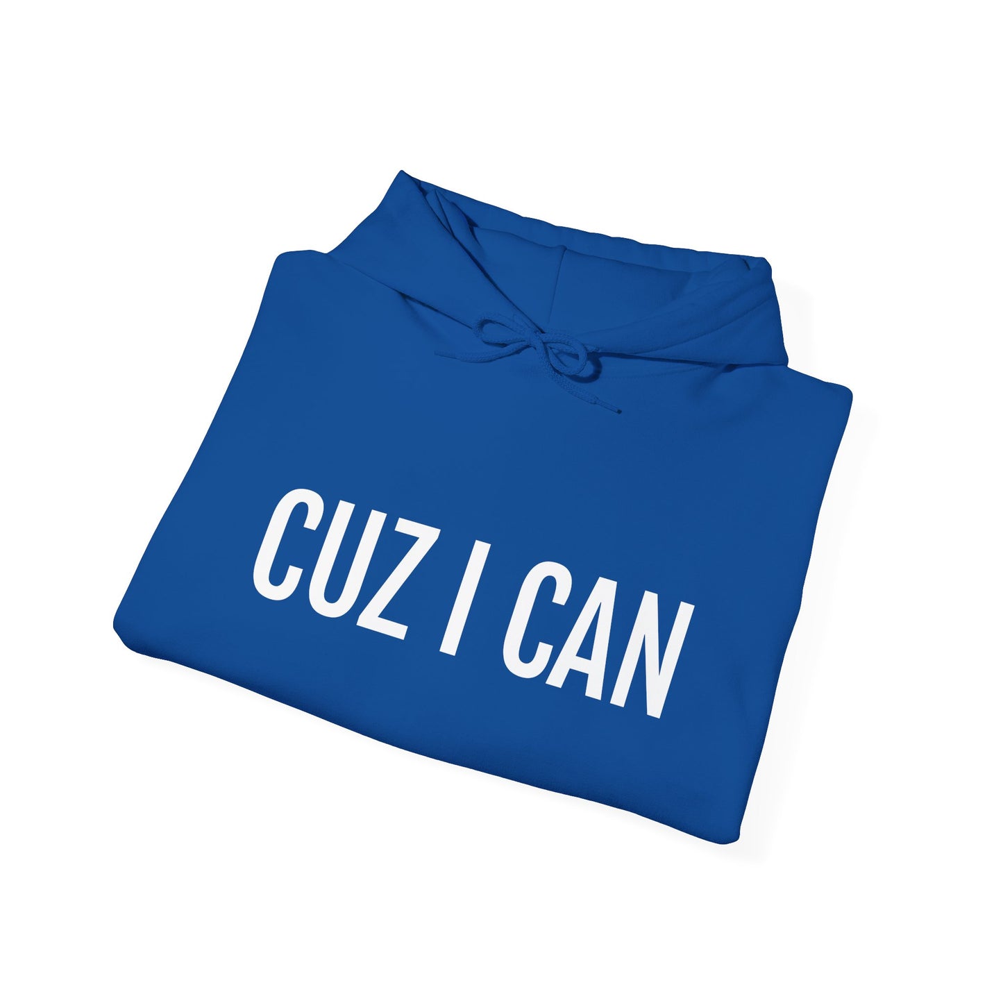 CUZ I CAN Hoodie (Royal Blue/White)