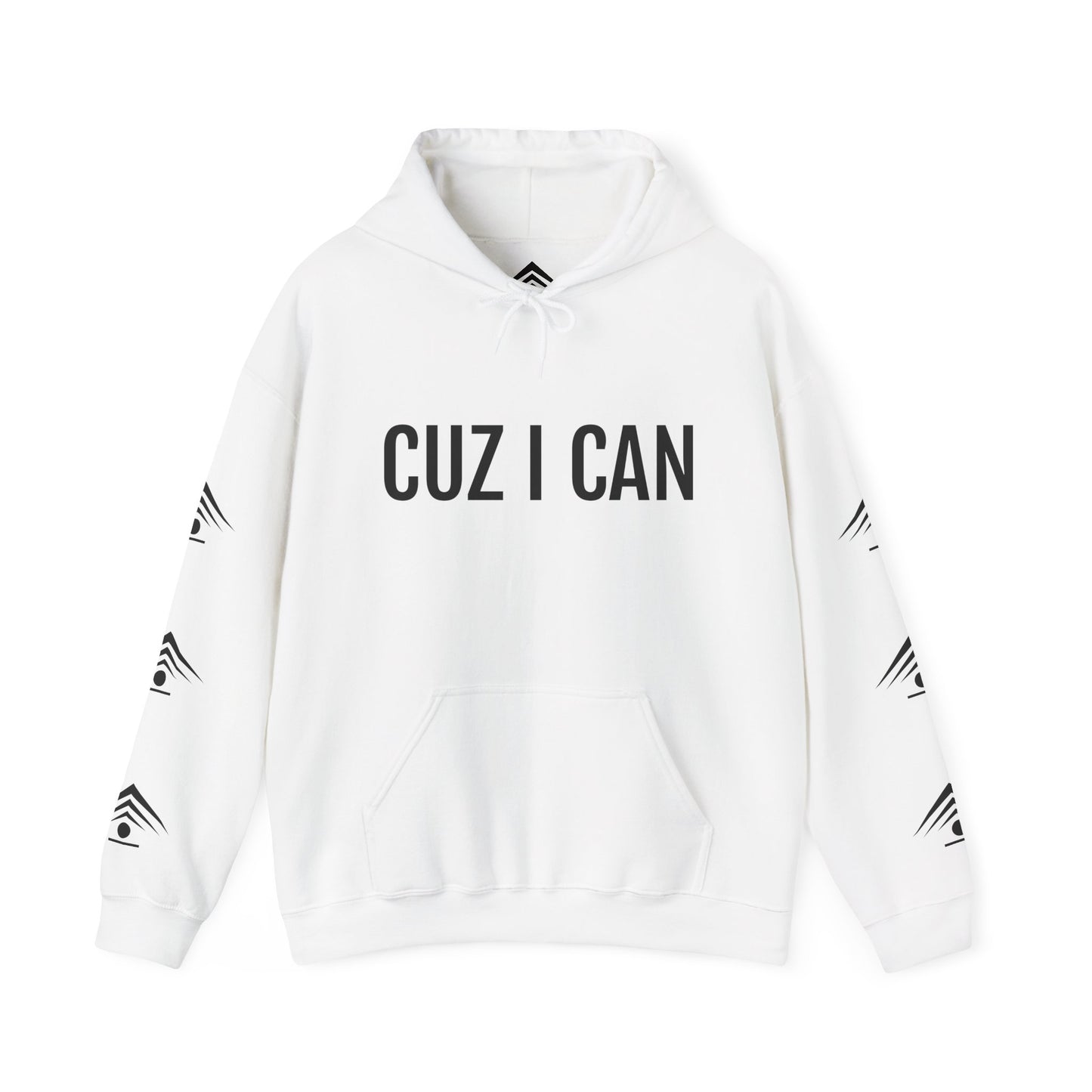 CUZ I CAN Hoodie (White/Black)