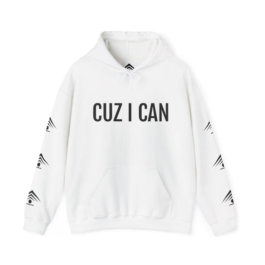 CUZ I CAN Hoodie (White/Black)