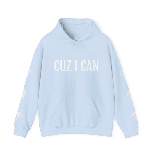 CUZ I CAN Hoodie (Sky Blue/White)