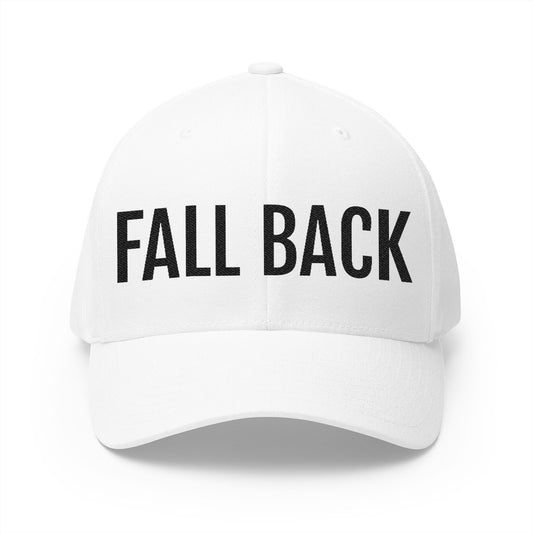FALL BACK Cap (White/Black)