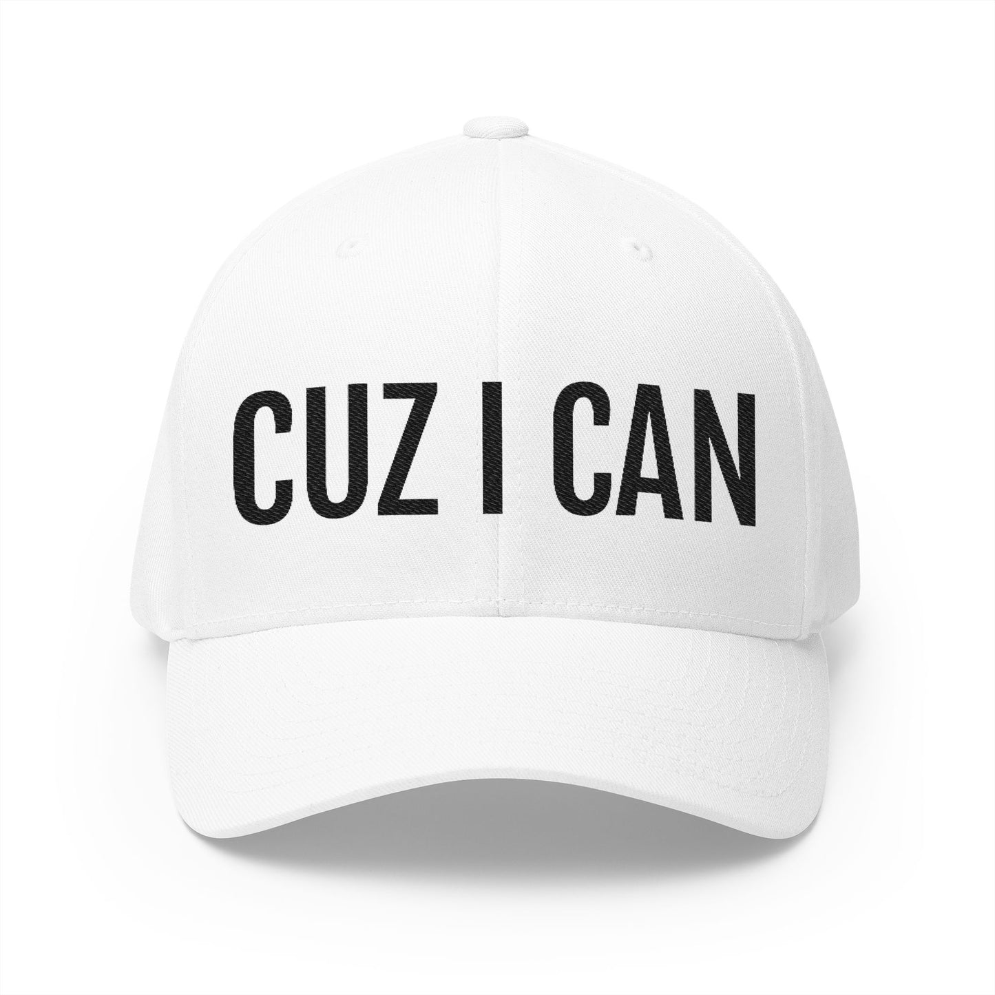 CUZ I CAN Cap (White/Black)